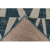 Tapis 150x80cm, design C203I coloris bleu - Confort et élégance pour votre intérieur