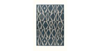 Tapis 150x80cm, design C203I coloris bleu - Confort et élégance pour votre intérieur