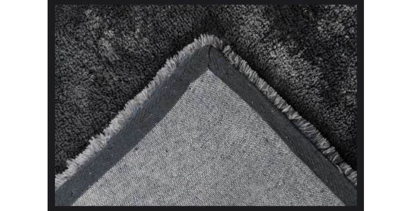 Tapis 150x80cm, design C005D coloris anthracite - Confort et élégance pour votre intérieur