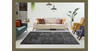 Tapis 230x160cm, design C005D coloris anthracite - Confort et élégance pour votre intérieur