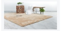 Tapis 170x120cm, design C005D coloris sable - Confort et élégance pour votre intérieur