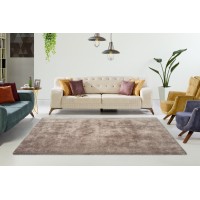 Tapis 150x80cm, design C005D coloris taupe - Confort et élégance pour votre intérieur