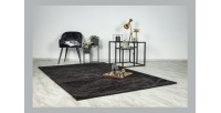 Tapis 230x160cm, design C007Y coloris noir - Confort et élégance pour votre intérieur