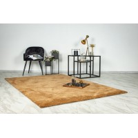 Tapis 230x160cm, design C007Y coloris camel - Confort et élégance pour votre intérieur