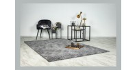 Tapis 150x80cm, design C007Y coloris argent - Confort et élégance pour votre intérieur