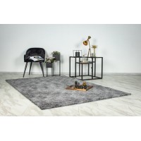 Tapis 170x120cm, design C007Y coloris argent - Confort et élégance pour votre intérieur