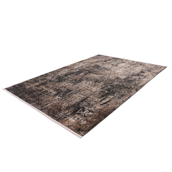 Tapis 150x80cm, design C209E coloris beige - Confort et élégance pour votre intérieur