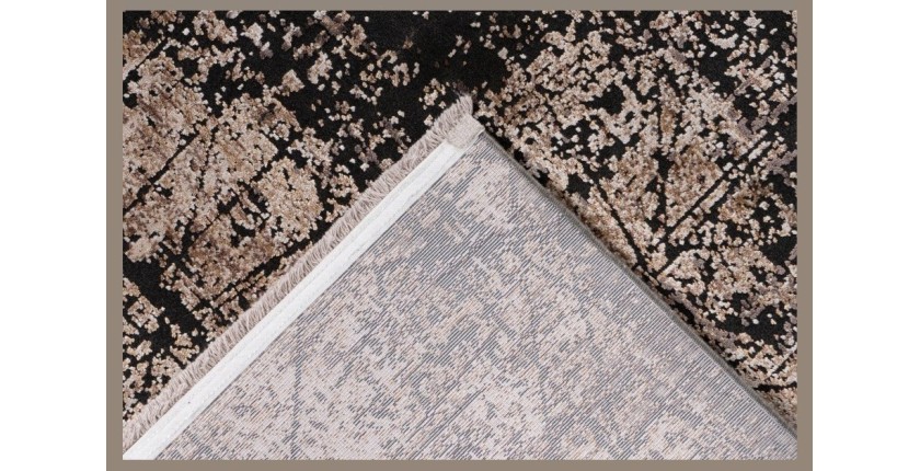 Tapis 150x80cm, design C209E coloris beige - Confort et élégance pour votre intérieur