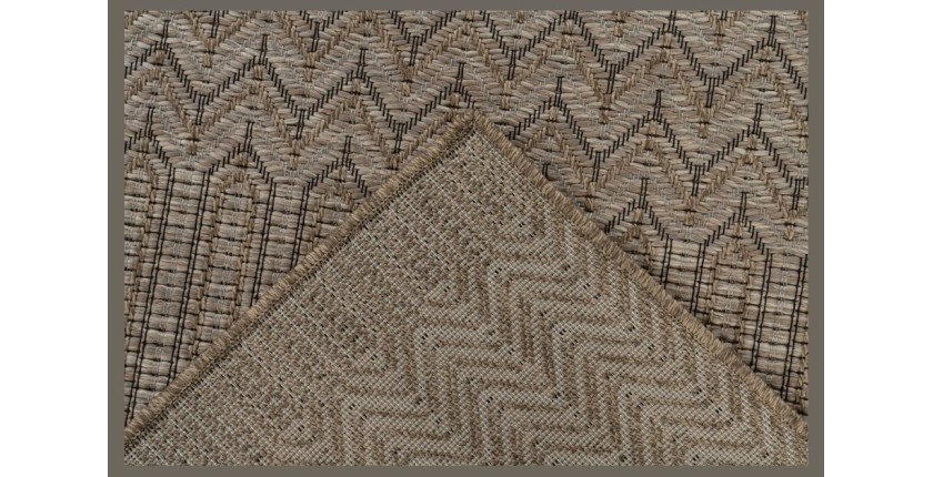 Tapis 170x120cm, design C103A coloris naturel - Confort et élégance pour votre intérieur