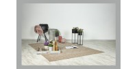 Tapis 150x80cm, design C203A coloris naturel - Confort et élégance pour votre intérieur