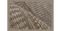 Tapis 230x160cm, design C303A coloris naturel - Confort et élégance pour votre intérieur