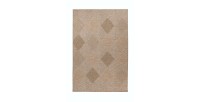 Tapis 150x80cm, design C403A coloris naturel - Confort et élégance pour votre intérieur