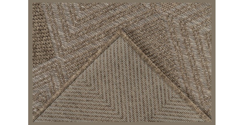 Tapis 230x160cm, design C403A coloris naturel - Confort et élégance pour votre intérieur