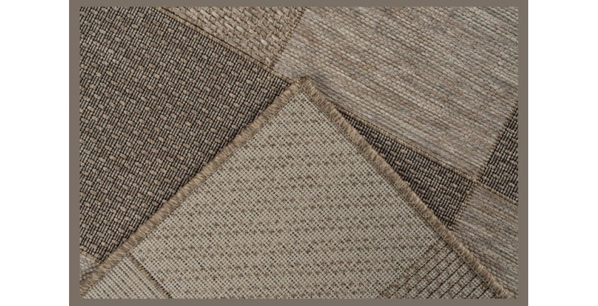 Tapis 290x200cm, design C603A coloris naturel - Confort et élégance pour votre intérieur