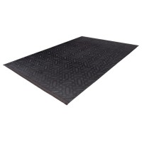 Tapis 140x80cm, design D012A coloris graphite - Confort et élégance pour votre intérieur