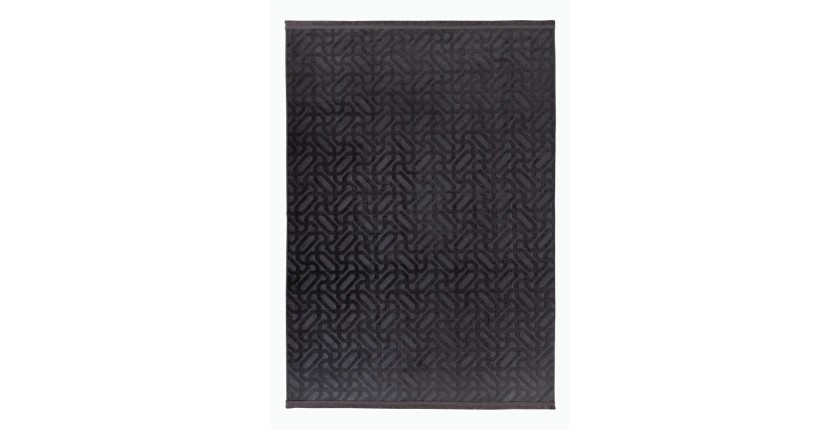 Tapis 160x120cm, design D012A coloris graphite - Confort et élégance pour votre intérieur