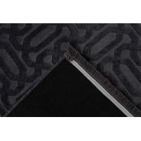 Tapis 280x200cm, design D012A coloris graphite - Confort et élégance pour votre intérieur