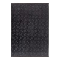 Tapis 280x200cm, design D012A coloris graphite - Confort et élégance pour votre intérieur