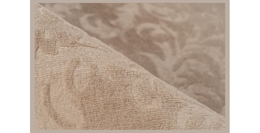 Tapis 140x80cm, design D112A coloris taupe - Confort et élégance pour votre intérieur