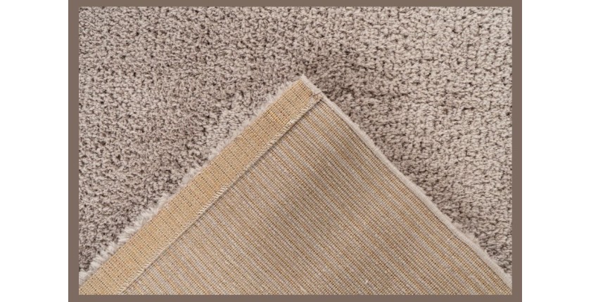 Tapis 150x80cm, design D005M coloris beige - Confort et élégance pour votre intérieur