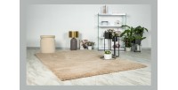 Tapis 150x80cm, design D005M coloris champagne - Confort et élégance pour votre intérieur