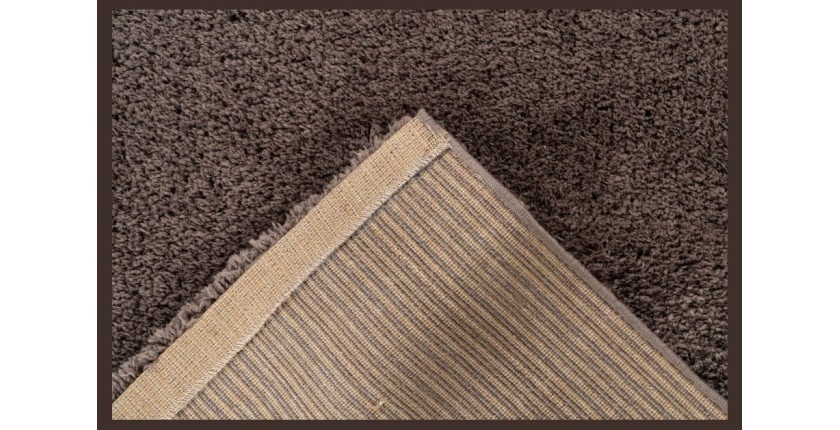 Tapis 150x80cm, design D005M coloris taupe - Confort et élégance pour votre intérieur