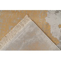 Tapis 170x120, design E109E coloris doré - Confort et élégance pour votre intérieur