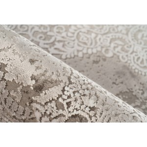 Tapis 150x80cm, design E109E coloris argent - Confort et élégance pour votre intérieur