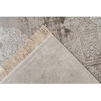 Tapis 170x120cm, design E109E coloris argent - Confort et élégance pour votre intérieur