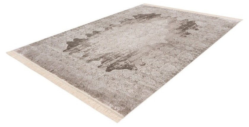 Tapis 290x200cm, design E109E coloris argent - Confort et élégance pour votre intérieur