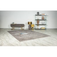 Tapis 150x80cm, design E209E coloris argent - Confort et élégance pour votre intérieur