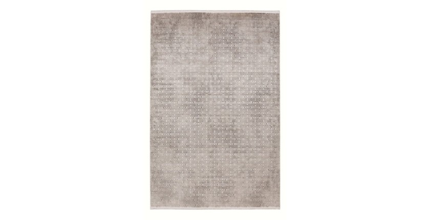 Tapis 150x80cm, design E209E coloris argent - Confort et élégance pour votre intérieur