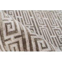 Tapis 230x160cm, design E209E coloris argent - Confort et élégance pour votre intérieur