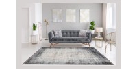 Tapis 170x120cm, design E109E coloris argent - Confort et élégance pour votre intérieur