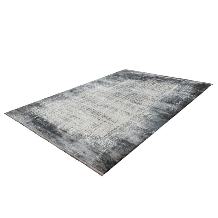 Tapis 170x120cm, design E109E coloris argent - Confort et élégance pour votre intérieur