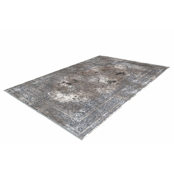 Tapis 150x80cm, design E209E coloris argent - Confort et élégance pour votre intérieur