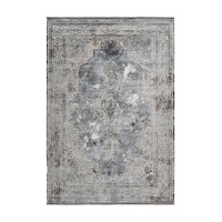 Tapis 170x120cm, design E209E coloris argent - Confort et élégance pour votre intérieur