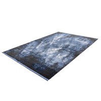 Tapis 150x80cm, design E409E coloris bleu - Confort et élégance pour votre intérieur