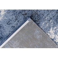 Tapis 150x80cm, design E409E coloris bleu - Confort et élégance pour votre intérieur