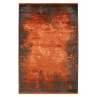 Tapis 150x80cm, design E509E coloris terracotta - Confort et élégance pour votre intérieur