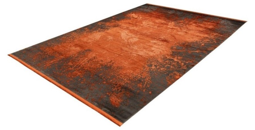 Tapis 170x120cm, design E509E coloris terracotta - Confort et élégance pour votre intérieur