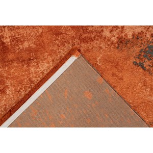 Tapis 170x120cm, design E509E coloris terracotta - Confort et élégance pour votre intérieur