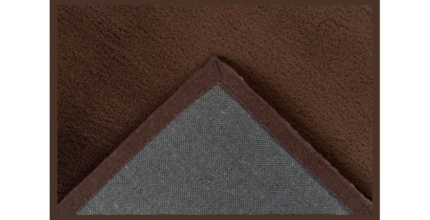 Tapis 110x60cm, design E005N coloris brun - Confort et élégance pour votre intérieur