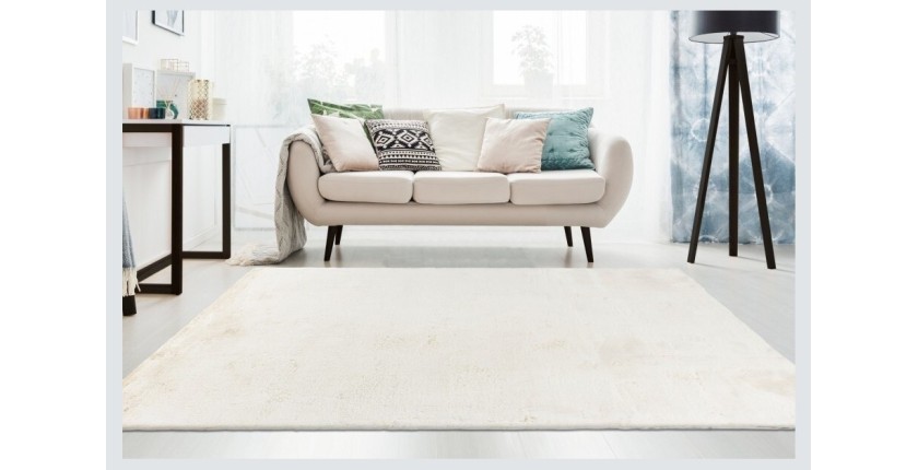 Tapis 110x60cm, design E005N coloris crème - Confort et élégance pour votre intérieur