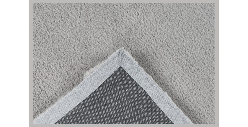 Tapis 110x60cm, design E005N coloris argent - Confort et élégance pour votre intérieur