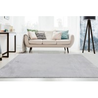 Tapis 150x80cm, design E005N coloris argent - Confort et élégance pour votre intérieur