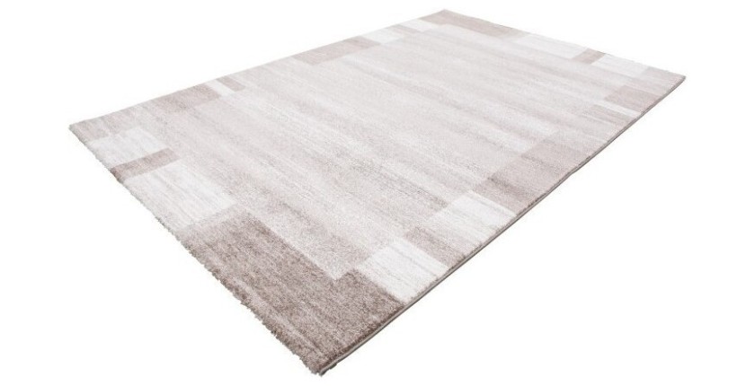 Tapis 150x80cm, design F005G coloris beige - Confort et élégance pour votre intérieur