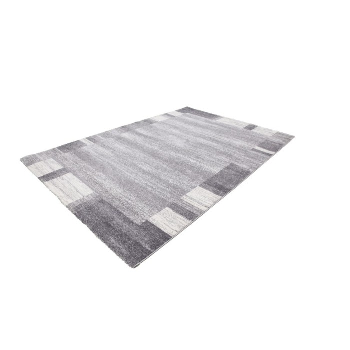 Tapis 150x80cm, design F005G coloris argent - Confort et élégance pour votre intérieur