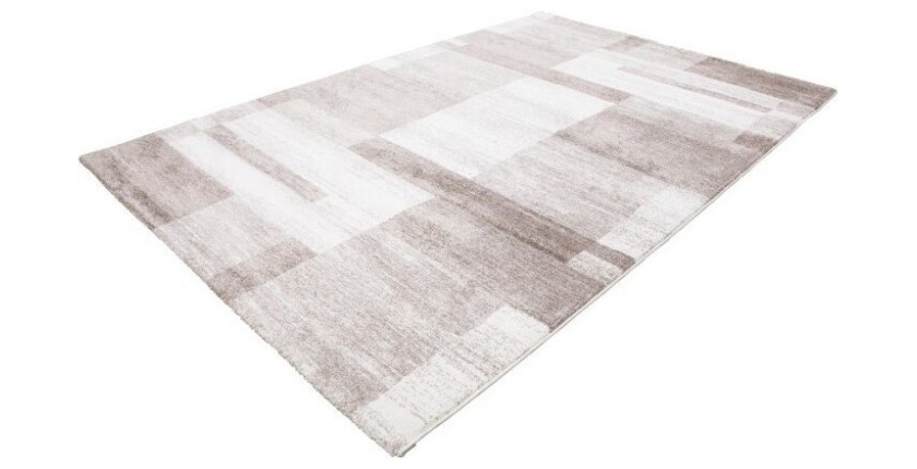 Tapis 150x80cm, design F105G coloris beige - Confort et élégance pour votre intérieur