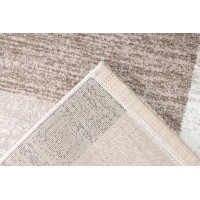 Tapis 150x80cm, design F105G coloris beige - Confort et élégance pour votre intérieur